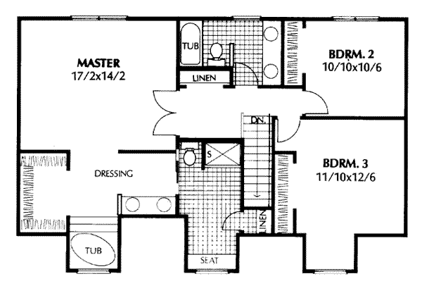 upper floor house blueprint
