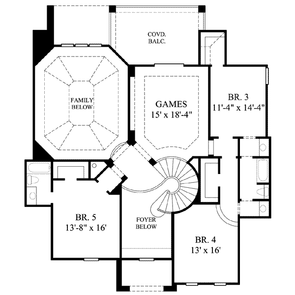upper floor house blueprint