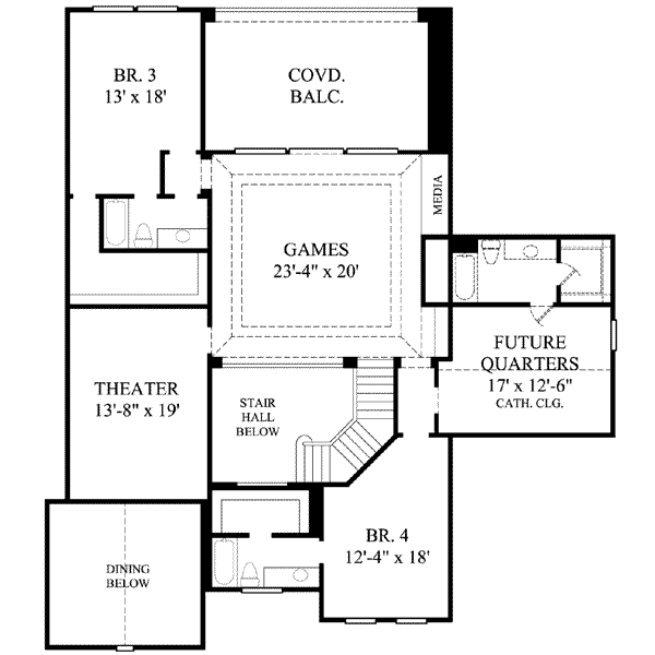 upper floor house blueprint