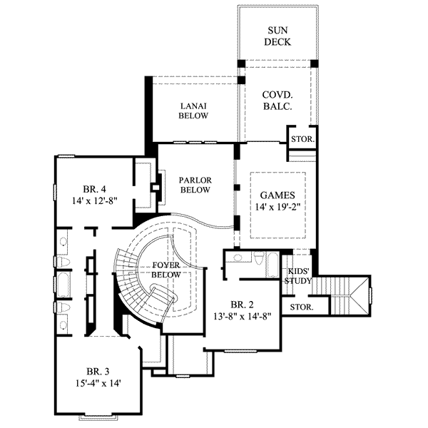 upper floor house blueprint