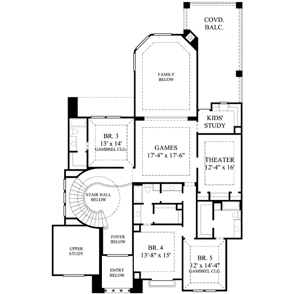 upper floor house blueprint