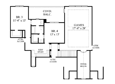 upper floor house blueprint
