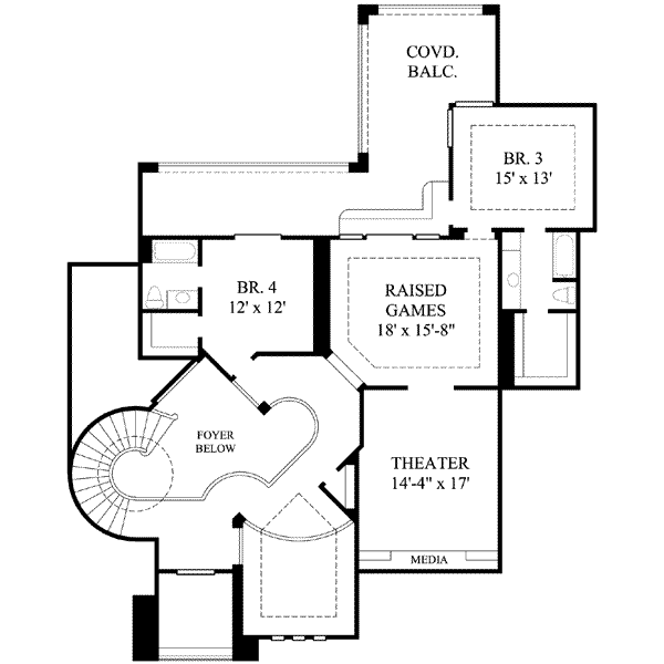 upper floor house blueprint