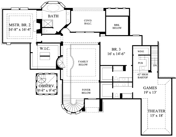 upper floor house blueprint