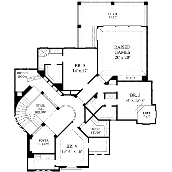upper floor house blueprint