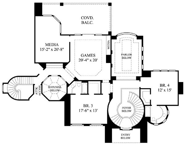 upper floor house blueprint