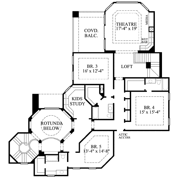 upper floor house blueprint