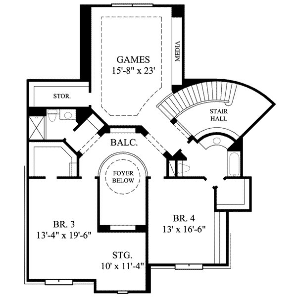 upper floor house blueprint