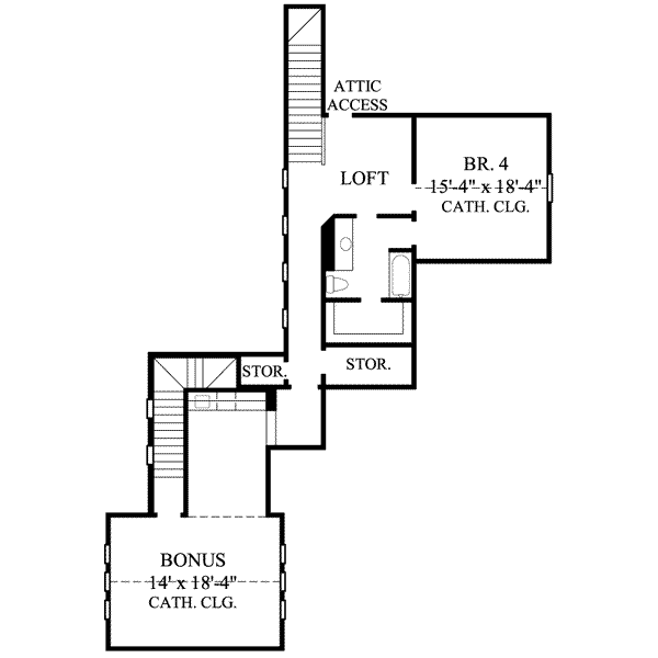 upper floor house blueprint