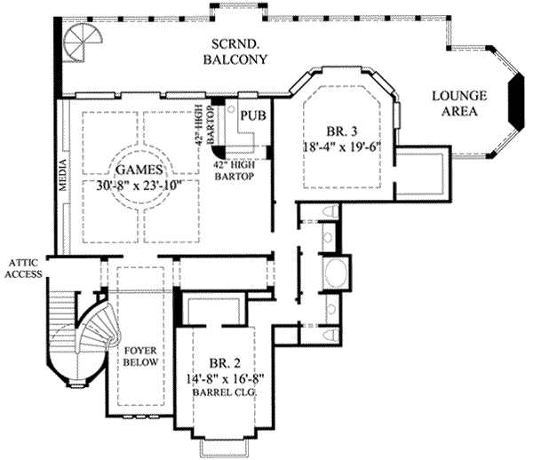 upper floor house blueprint