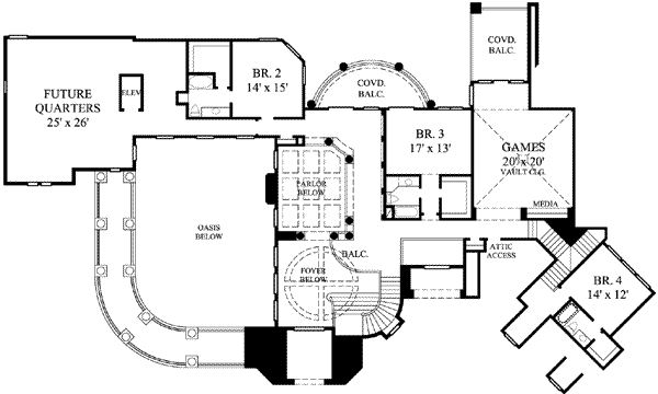 upper floor house blueprint