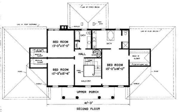 upper floor house blueprint