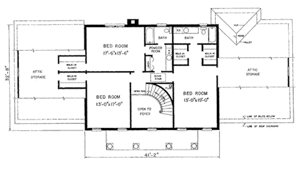 upper floor house blueprint