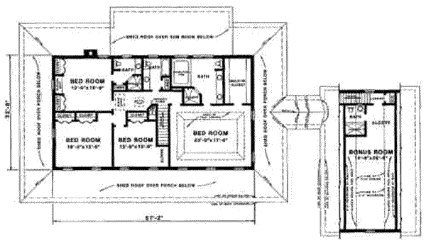 upper floor house blueprint