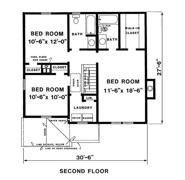 upper floor house blueprint