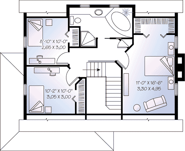 upper floor house blueprint