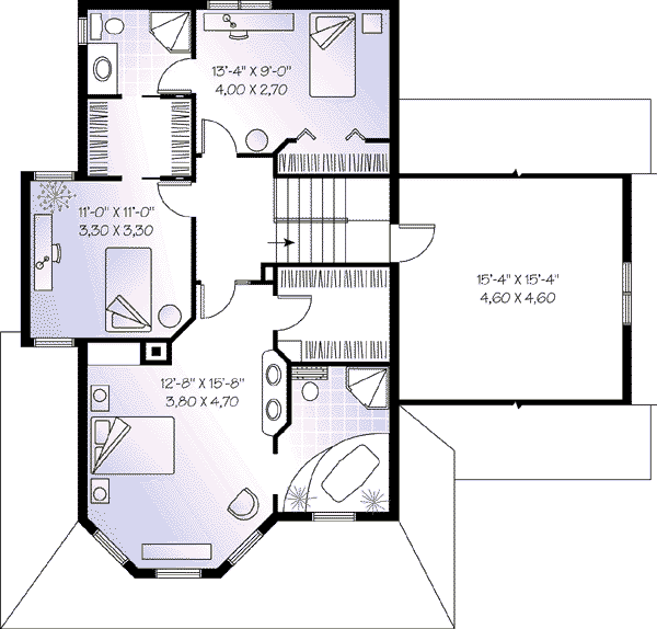 upper floor house blueprint