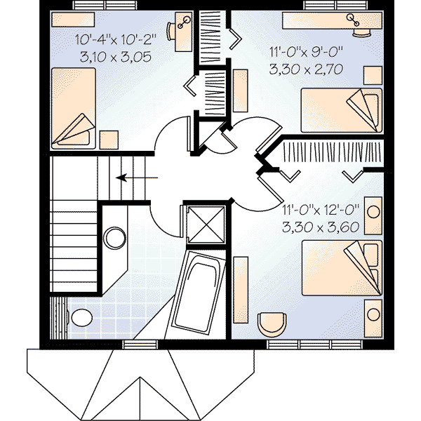 upper floor house blueprint