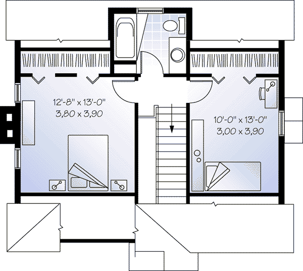 upper floor house blueprint