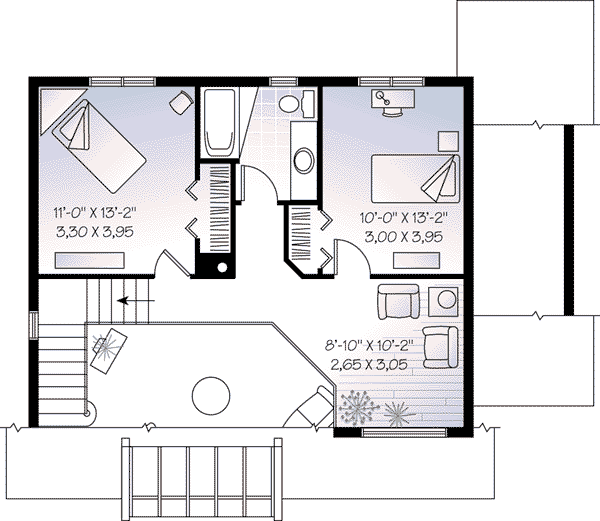 upper floor house blueprint