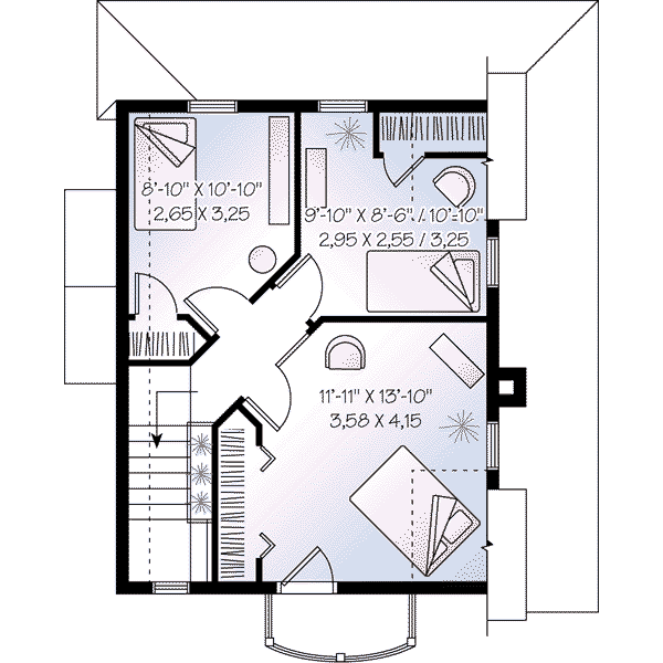 upper floor house blueprint