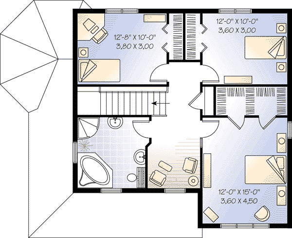 upper floor house blueprint