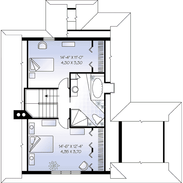upper floor house blueprint
