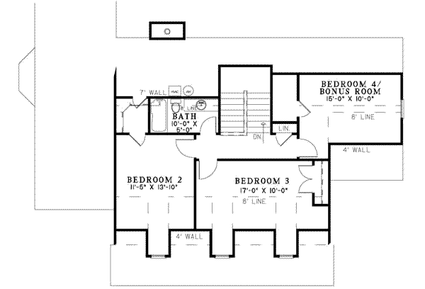 upper floor house blueprint