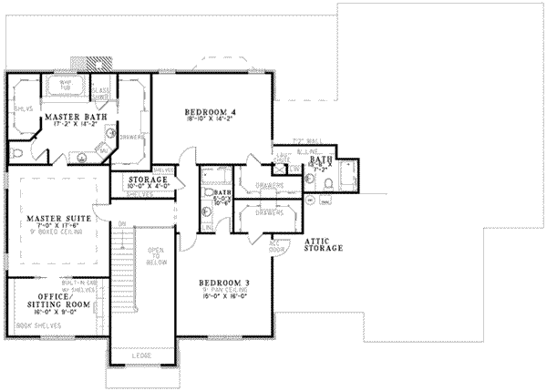 upper floor house blueprint