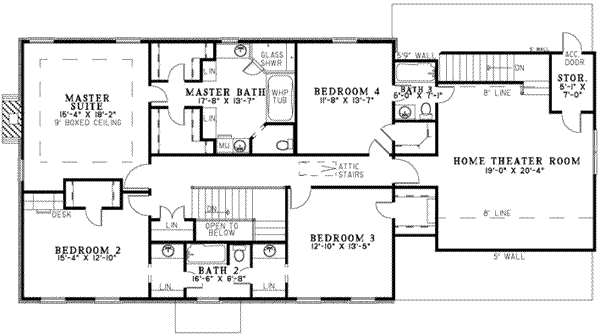 upper floor house blueprint