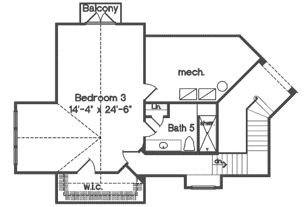 upper floor house blueprint
