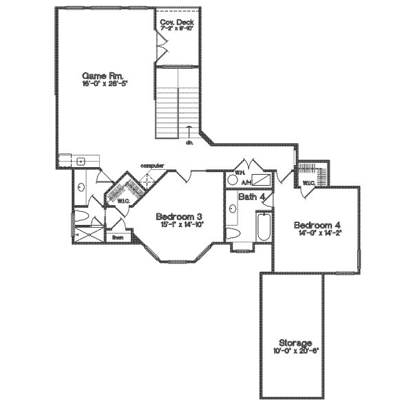 upper floor house blueprint