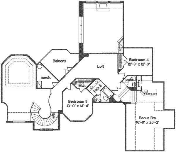 upper floor house blueprint