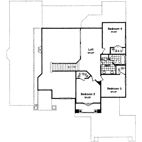 upper floor house blueprint