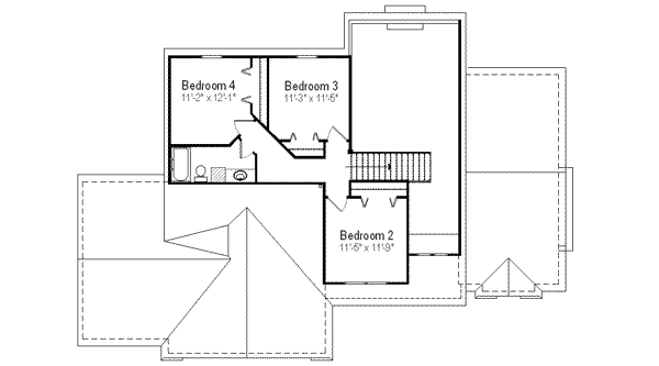 upper floor house blueprint