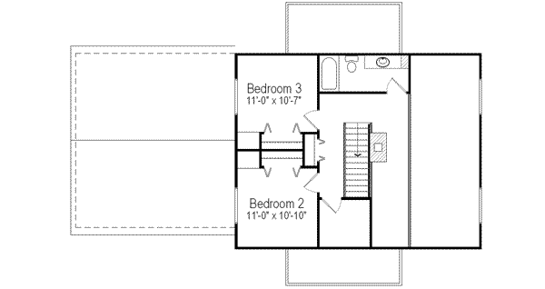 upper floor house blueprint