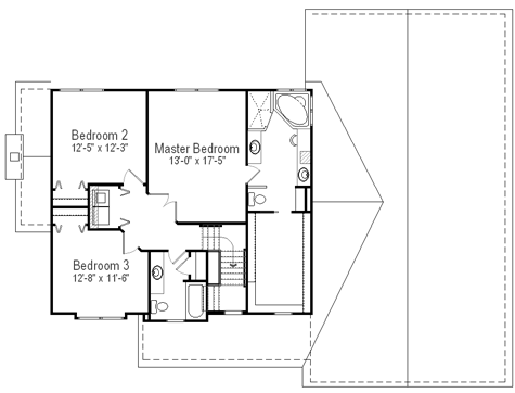 upper floor house blueprint