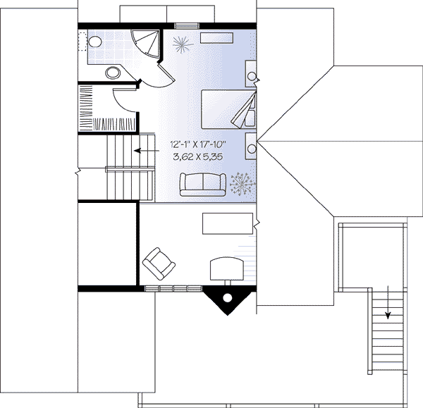 upper floor house blueprint