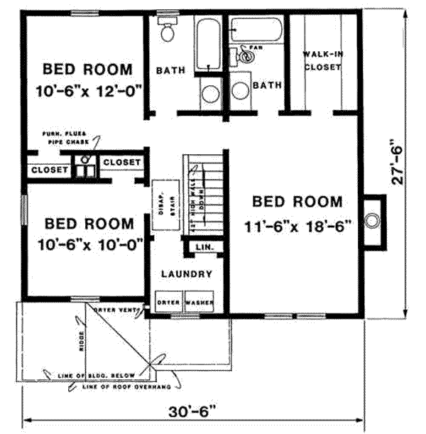 upper floor house blueprint