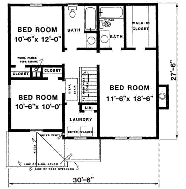 upper floor house blueprint