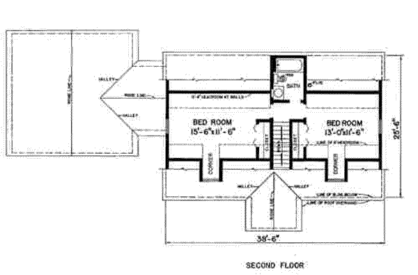 upper floor house blueprint