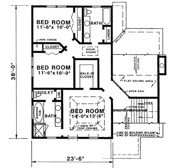 upper floor house blueprint