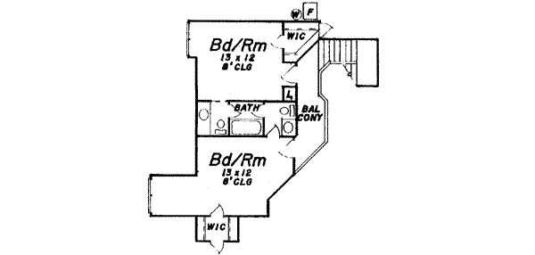 upper floor house blueprint