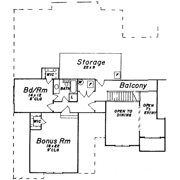 upper floor house blueprint