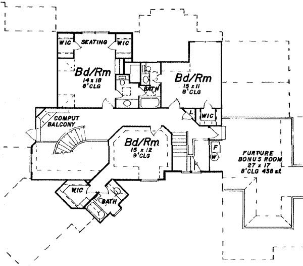 upper floor house blueprint
