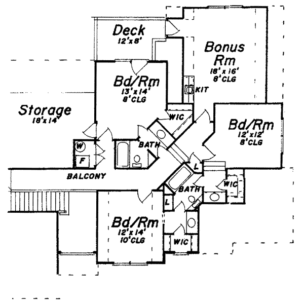 upper floor house blueprint