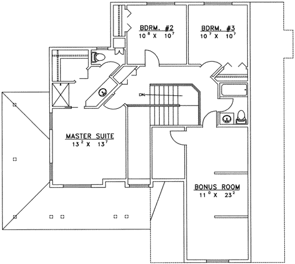 upper floor house blueprint