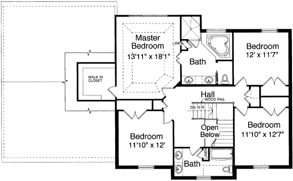 upper floor house blueprint