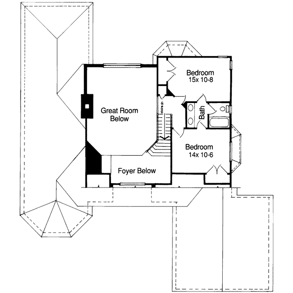upper floor house blueprint