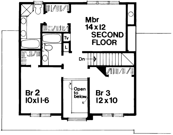 upper floor house blueprint